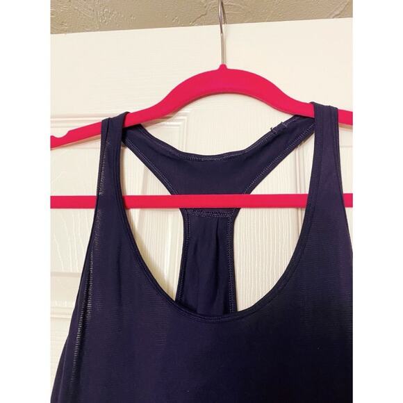 Lululemon Navy Blue 105 F Singlet Scoop-neck Racerback Active Yoga Tank Top 4 - Picture 6 of 10